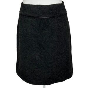 David N Camel Hair Skirt Black